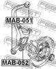 FEBEST MAB-052 Bush, control arm mounting
